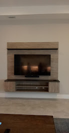 Built-in cabinets with organization system