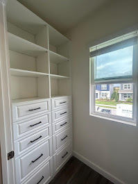 Compact closet with maximized vertical storage