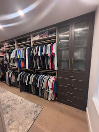 Custom wardrobe system installation